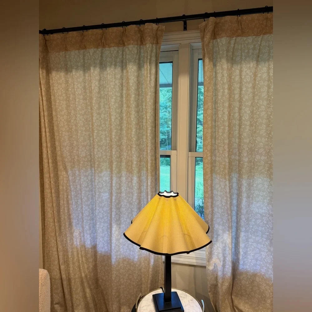 Yellow Ruffled Table Lamp Shade - Unbranded Home Accent